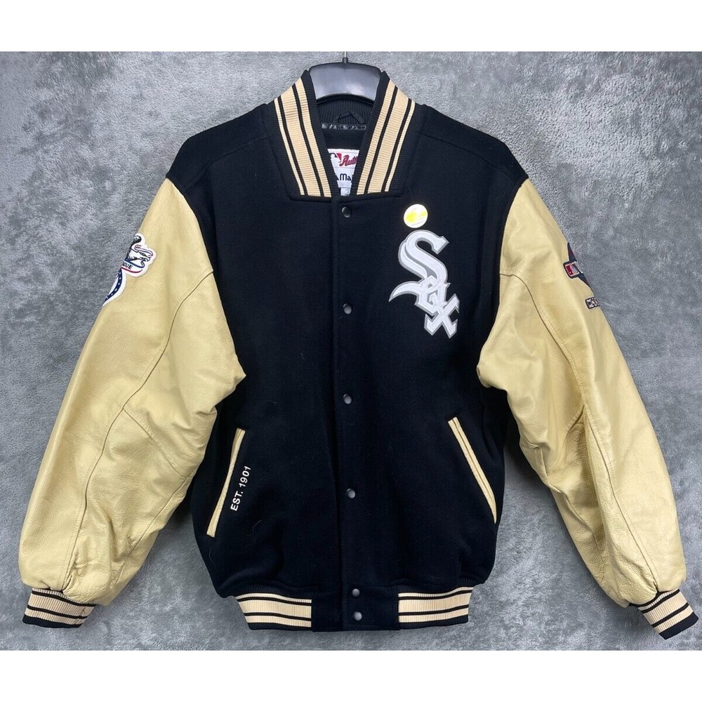 NWOT VTG Majestic Chicago White Sox World Series 2005 Letterman Jacket Sz M